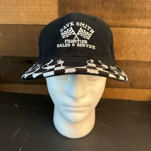 Dave Smith Frontier Sales Black And White Flames Hat Adjustable Magic Headwear‎